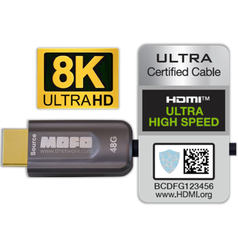 TechLogix 8K Cables Receive HDMI Certification