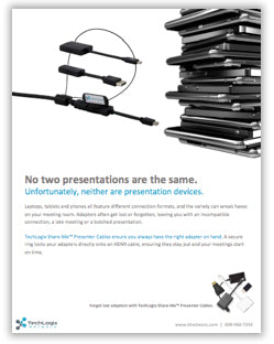 New TechLogix Brochure: Share-Me™ Presenter Cables