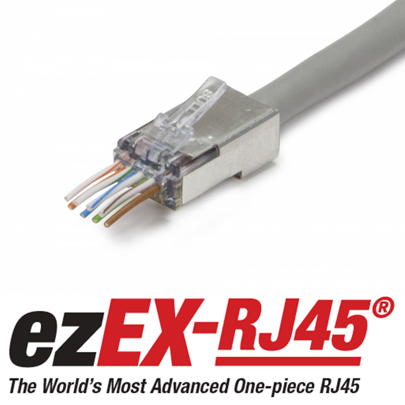 Pass-Through RJ45 Connectors Designed for 10G, PoE+ & Video