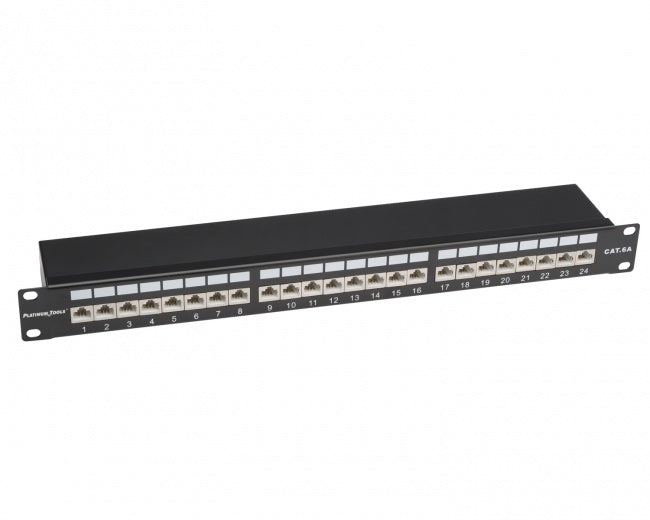 Rackmount Keystone Panel - Prepopulated with Shielded 110 punch RJ45s