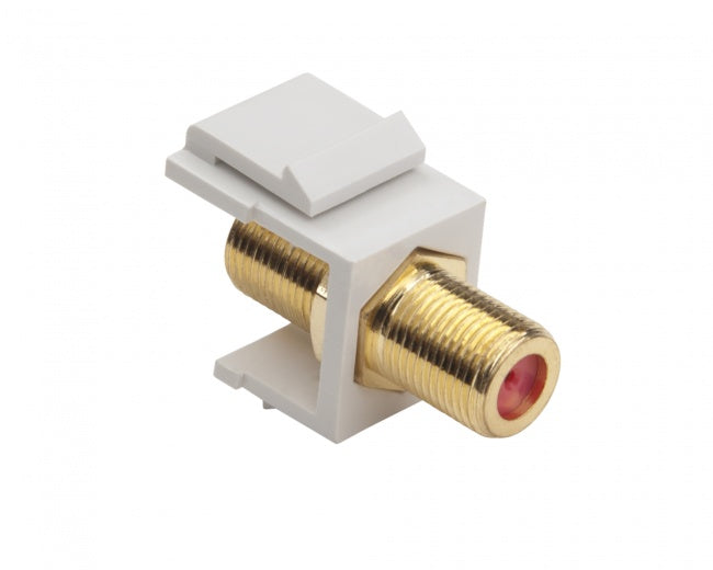 Coaxial keystones, adapters, and couplers