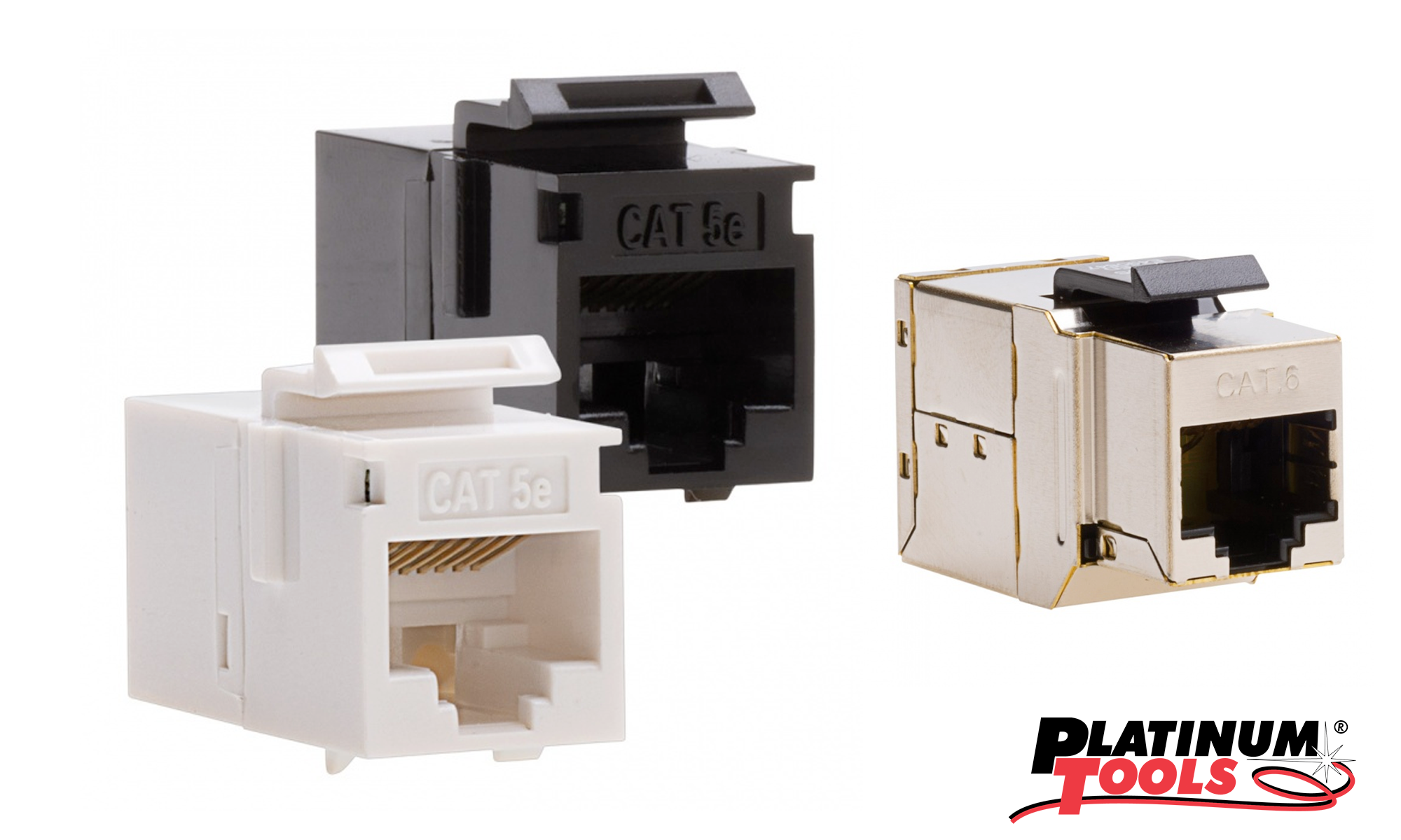 Twisted pair keystone -- female RJ45 to female RJ45