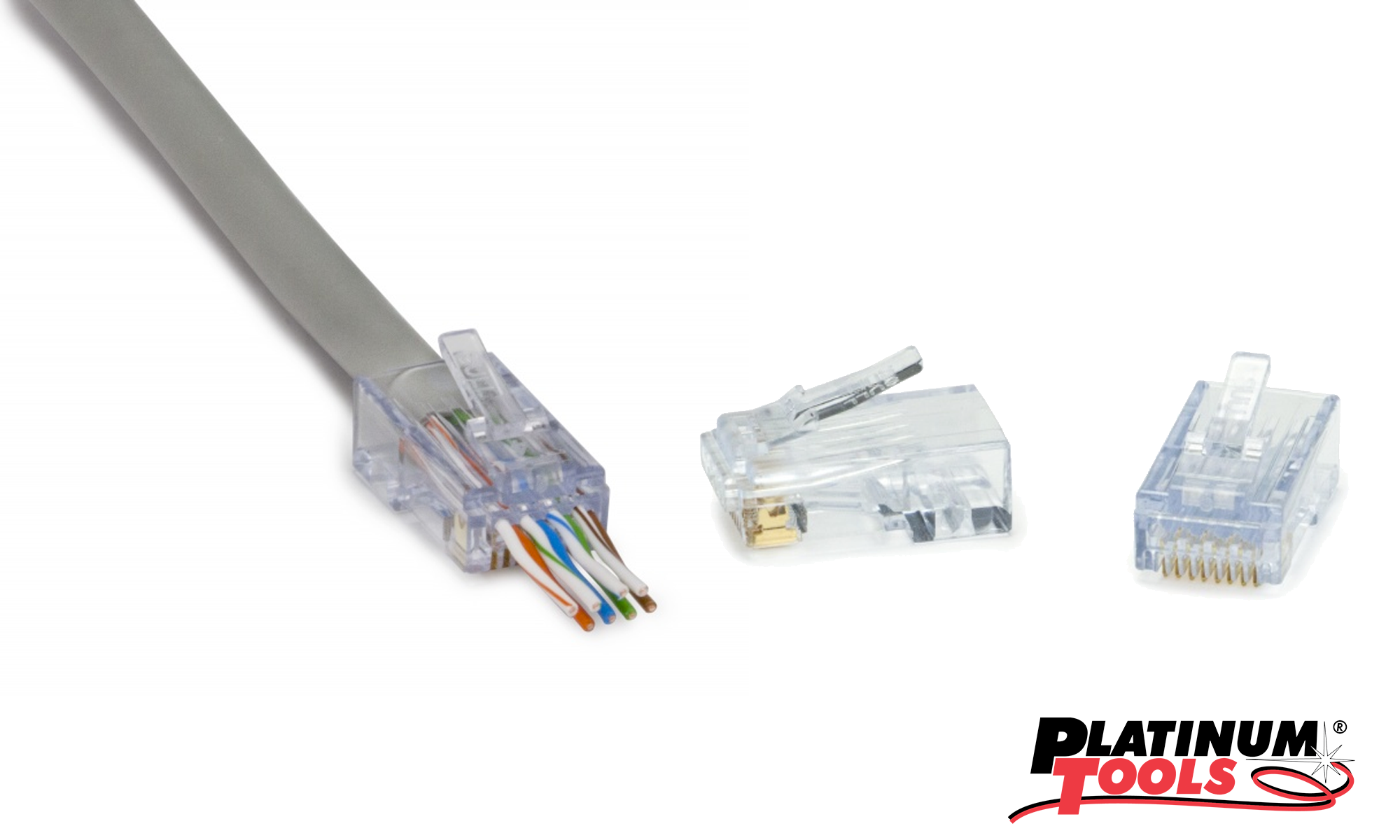 UTP Cat6A Pass-Through RJ45 -- ezEX48